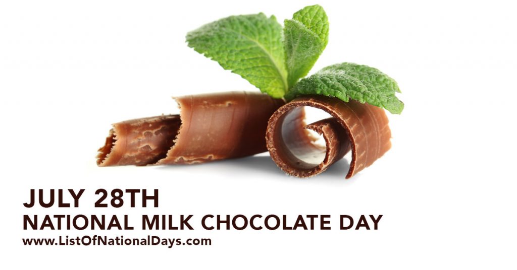 NATIONAL MILK CHOCOLATE DAY