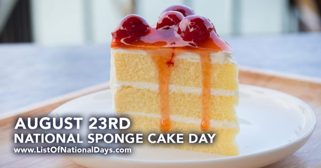 NATIONAL SPONGE CAKE DAY