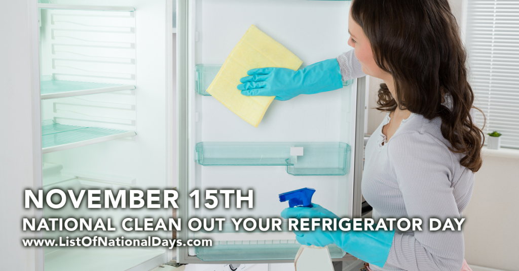 NATIONAL CLEAN OUT YOUR REFRIGERATOR DAY