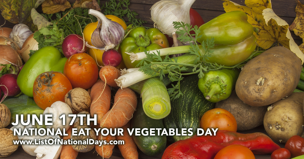 NATIONAL EAT YOUR VEGETABLES DAY
