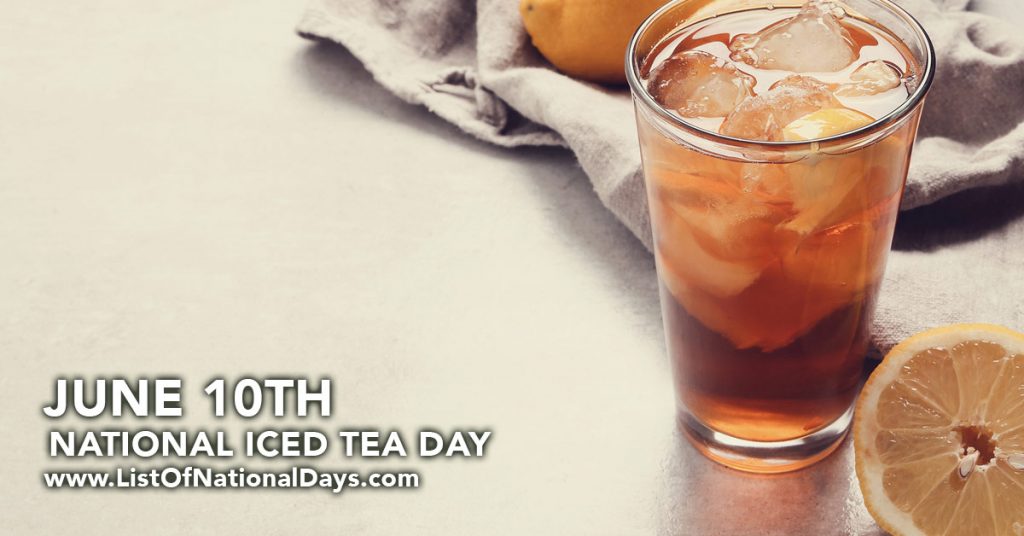 NATIONAL ICED TEA DAY