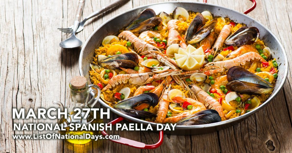 NATIONAL SPANISH PAELLA DAY