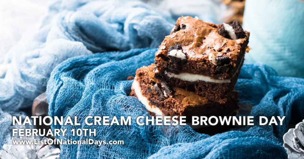 NATIONAL CREAM CHEESE BROWNIE DAY