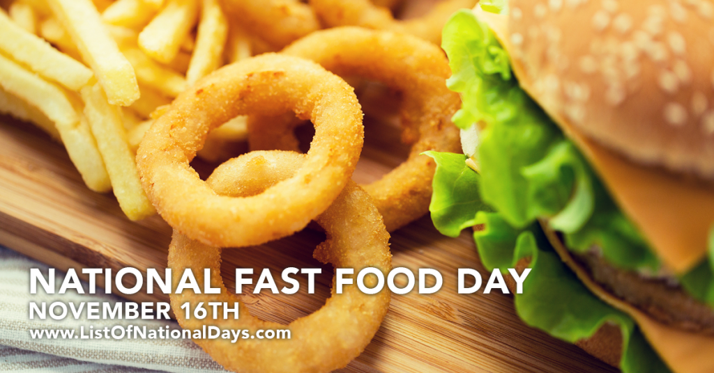 NATIONAL FAST FOOD DAY
