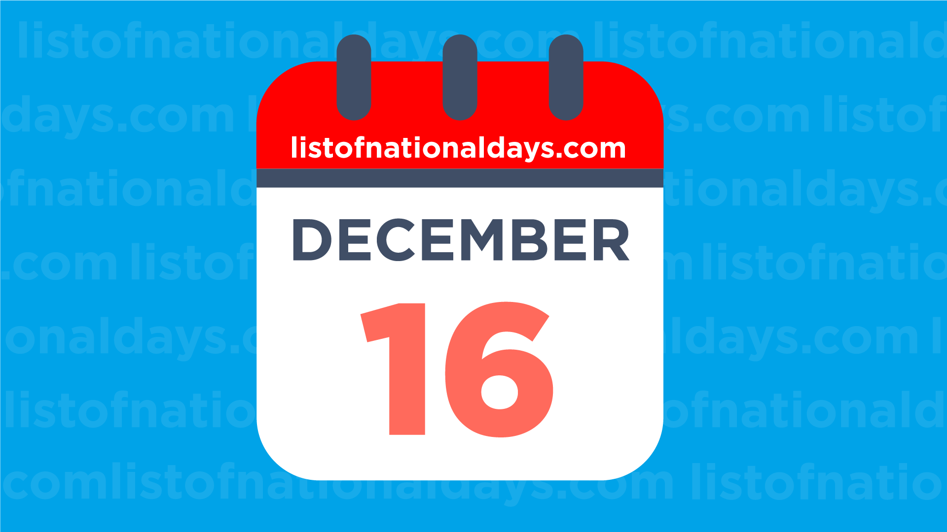Jaká dovolená je 16. prosince?