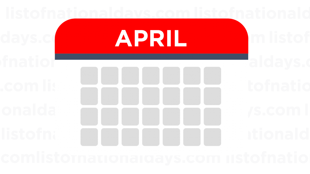 Link To April List Of National Days