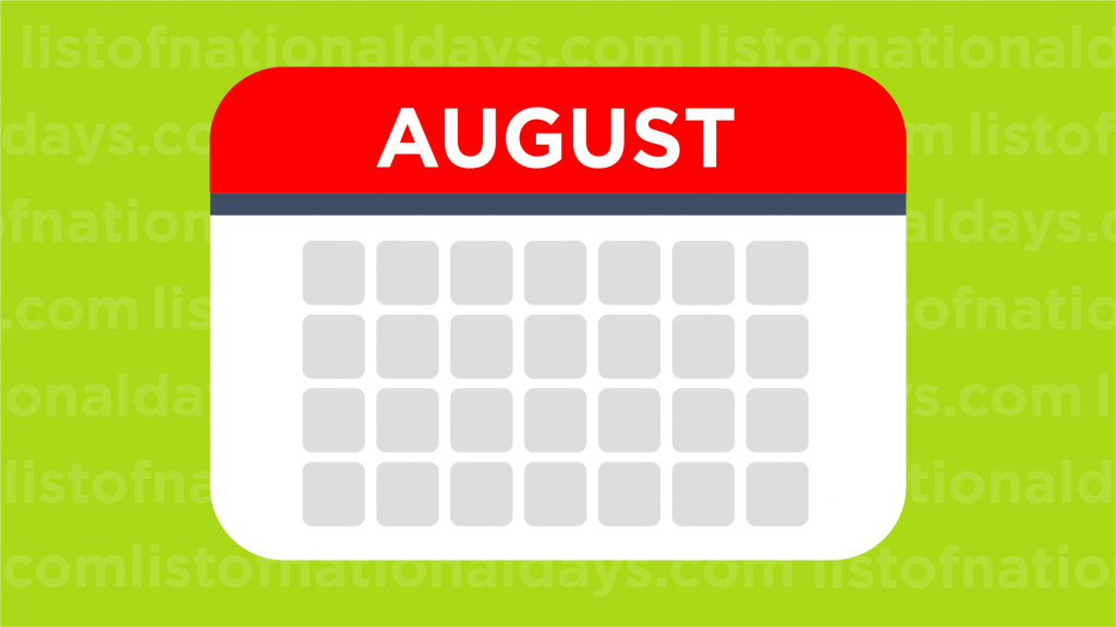 Link To August List Of National Days