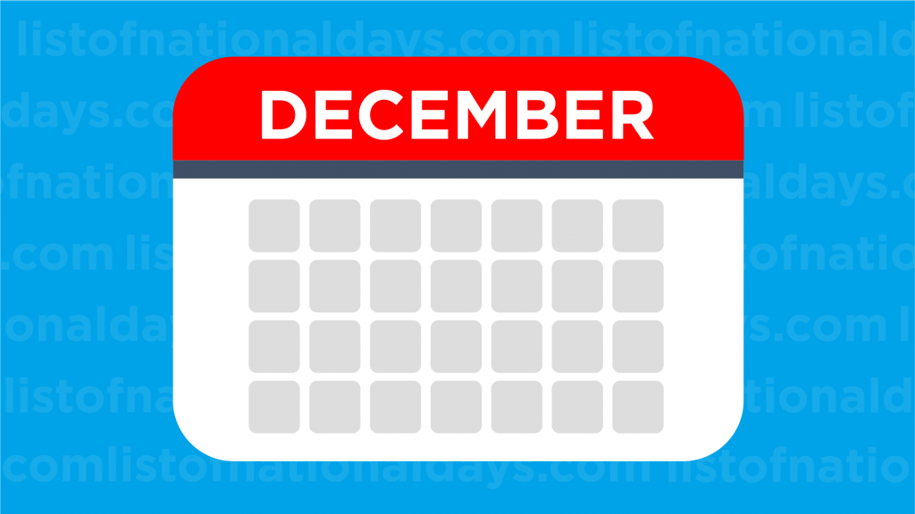 December List Of National Days