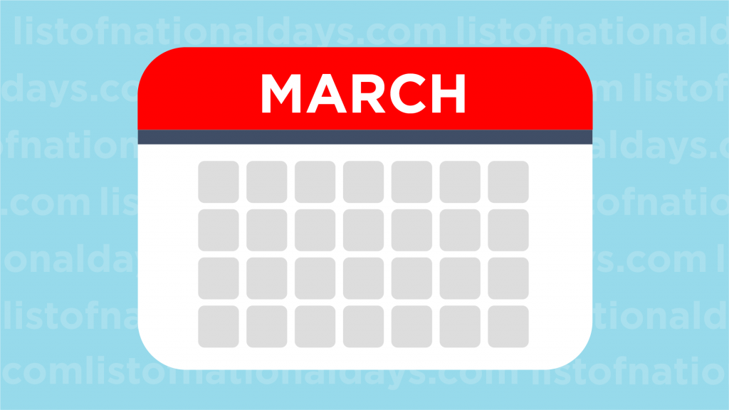 Link To March List Of National Days