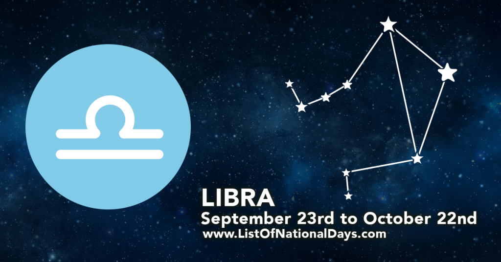 The seventh sign in the Zodiac is Libra.