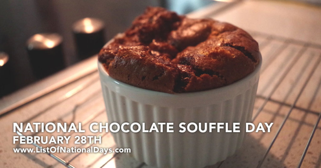 A chocolate souffle cooling on a rack
