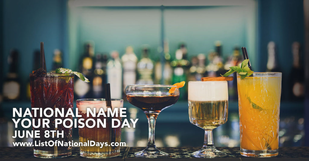 Title image for National Name Your Poison Day