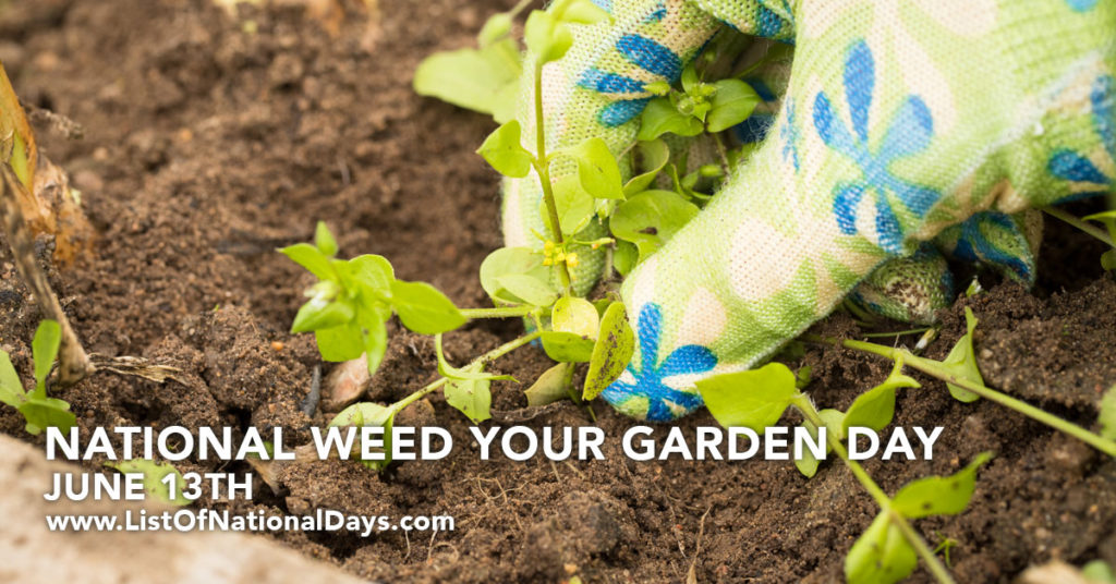 Title image for National Weed Your Garden Day