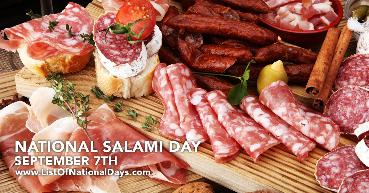 NATIONAL SALAMI DAY List Of National Days