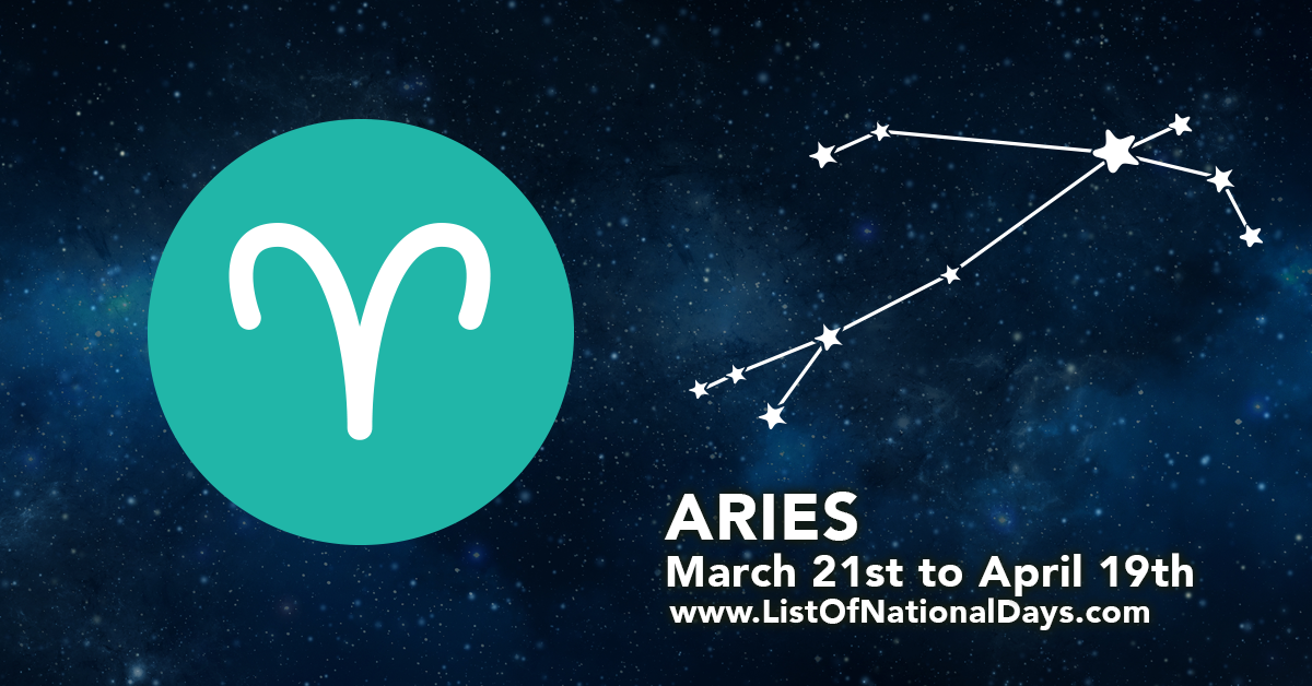 Aries Horoscope - List Of National Days