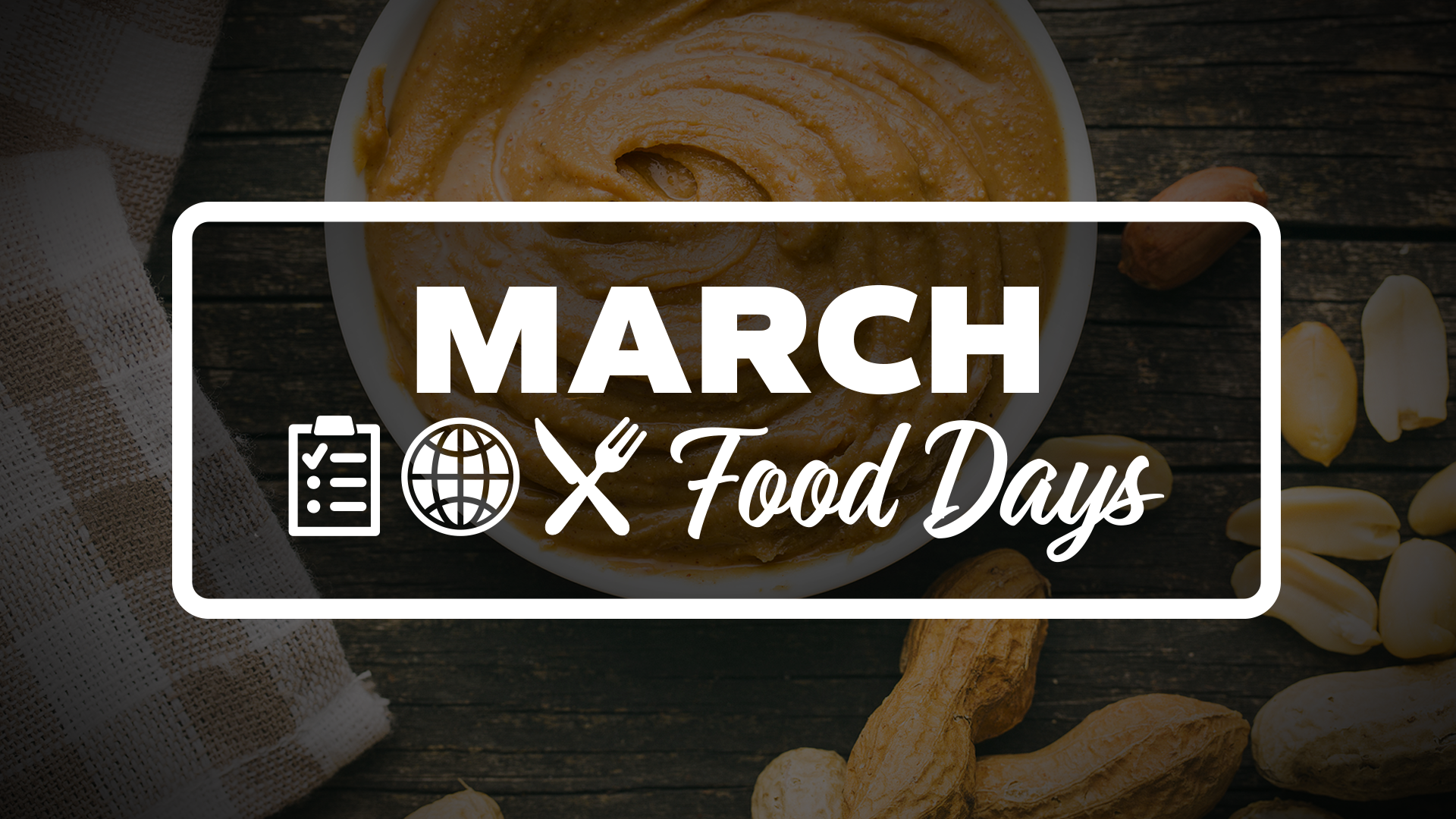 A Complere List of Food Days in March