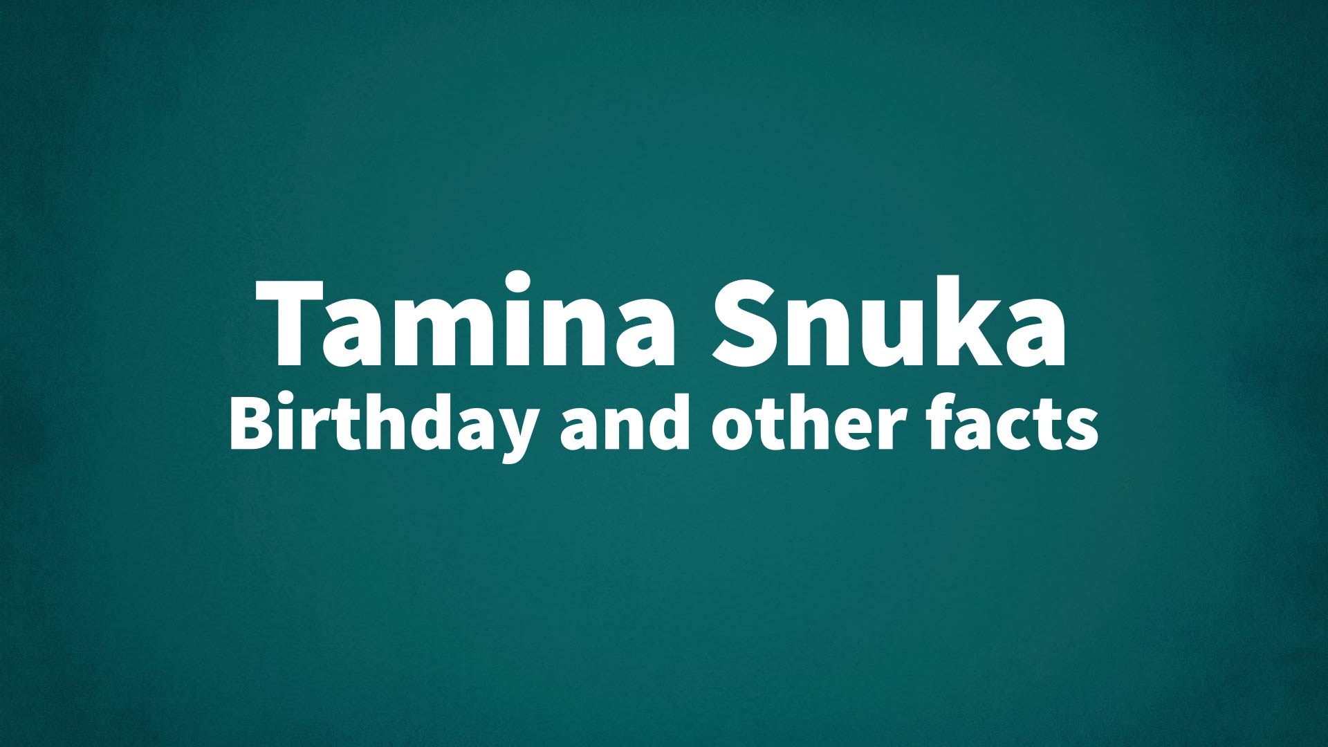 title image for Tamina Snuka birthday