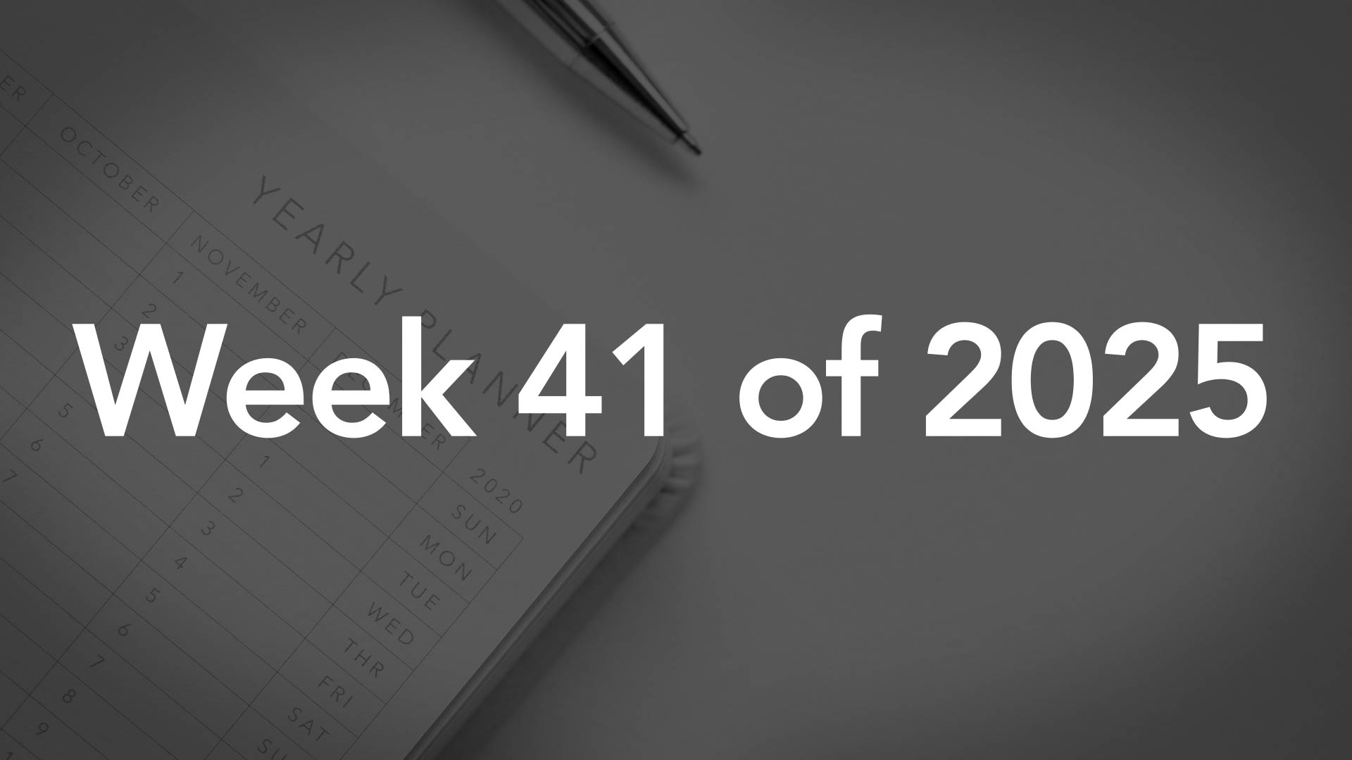 List Of National Days For Week 41 Of 2025
