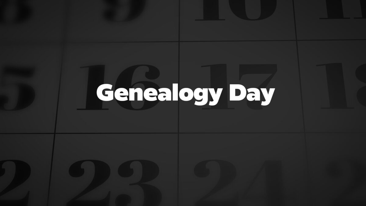 GenealogyDay List Of National Days