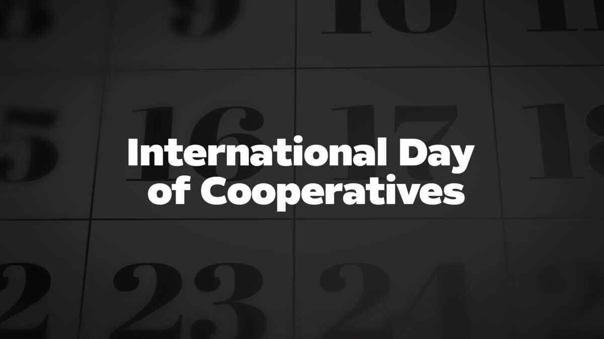 International Day Of Cooperatives List Of National Days 3206