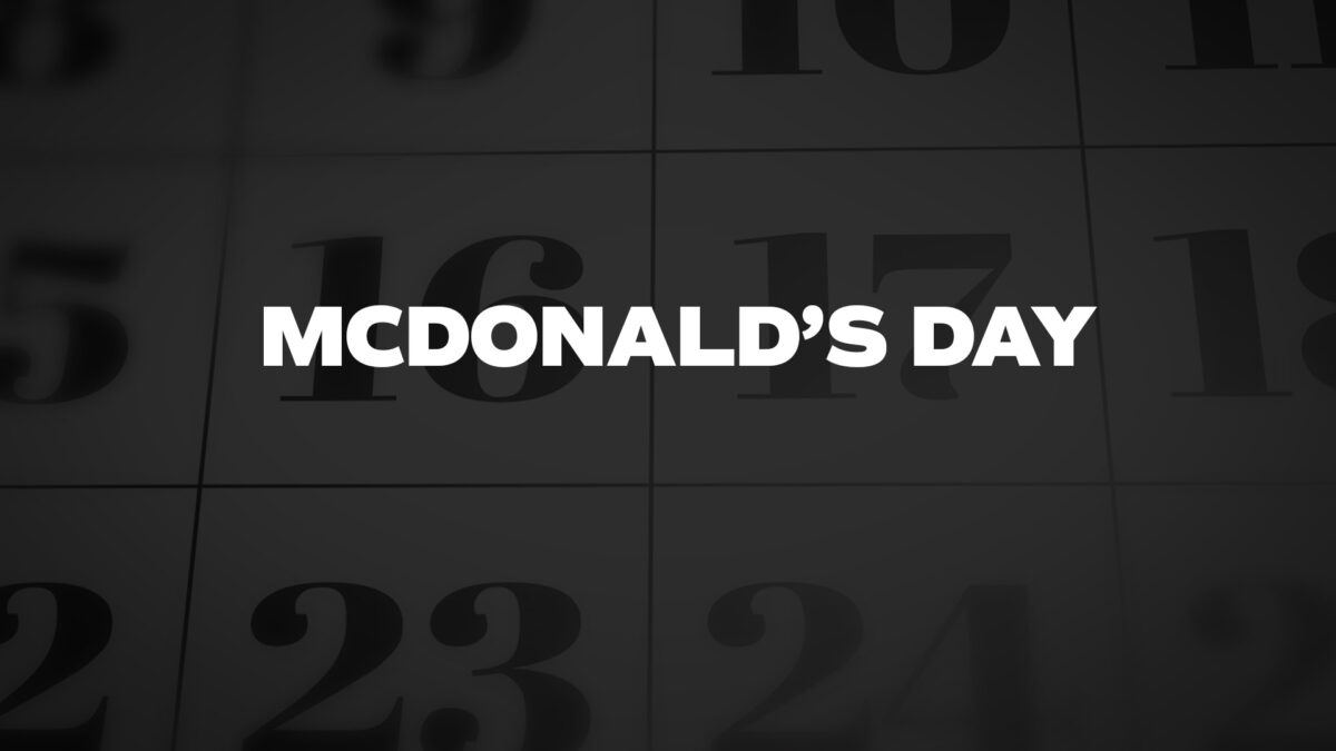 McDonaldsDay List Of National Days