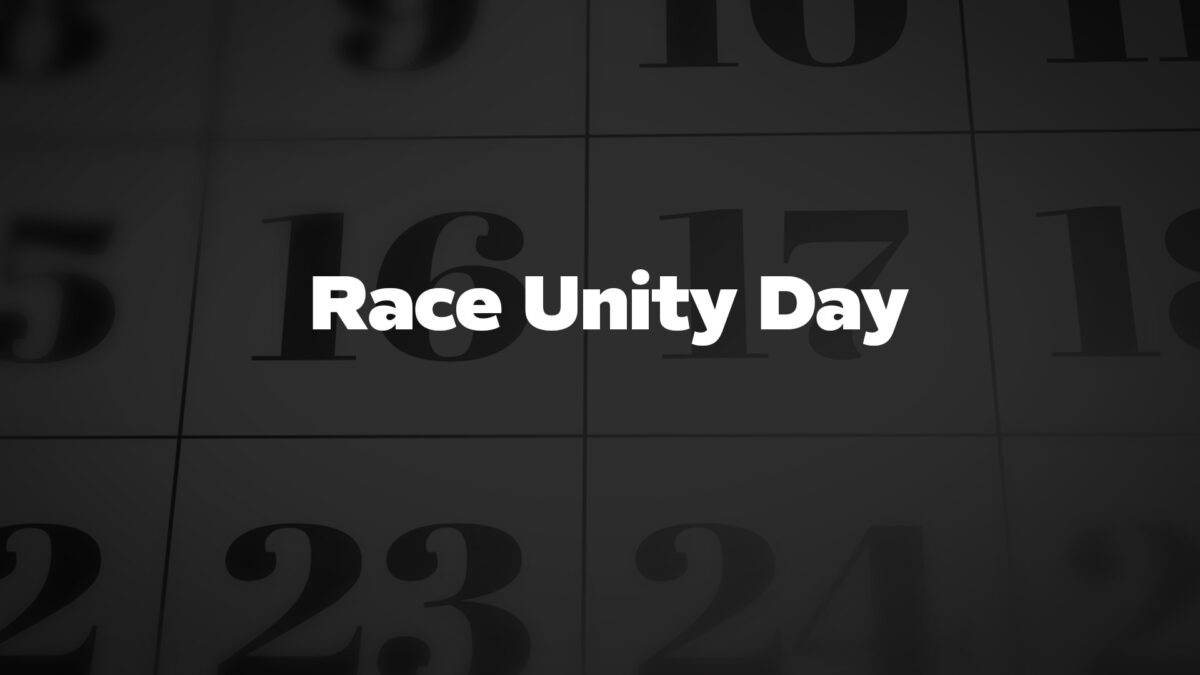 RaceUnityDay List Of National Days