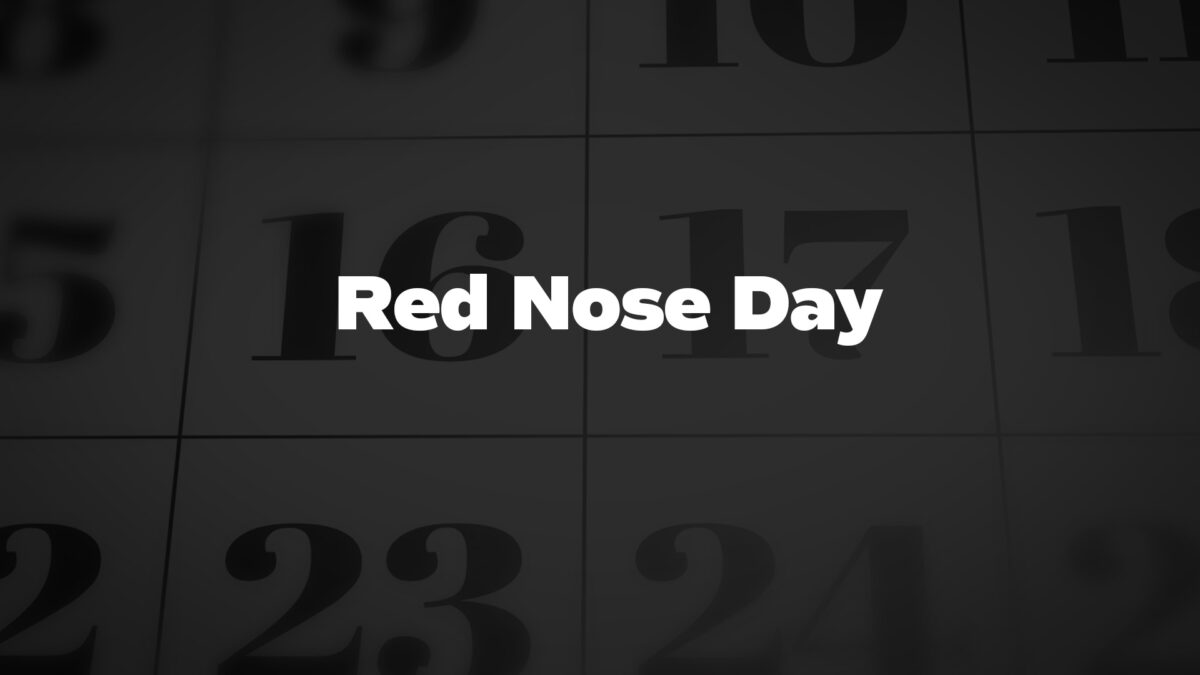RedNoseDay List Of National Days