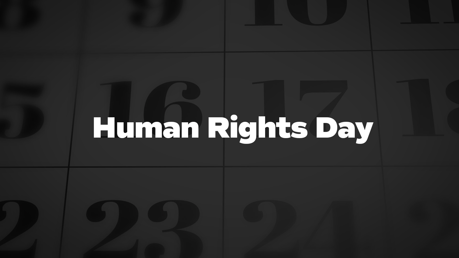 Human Rights Day List Of National Days