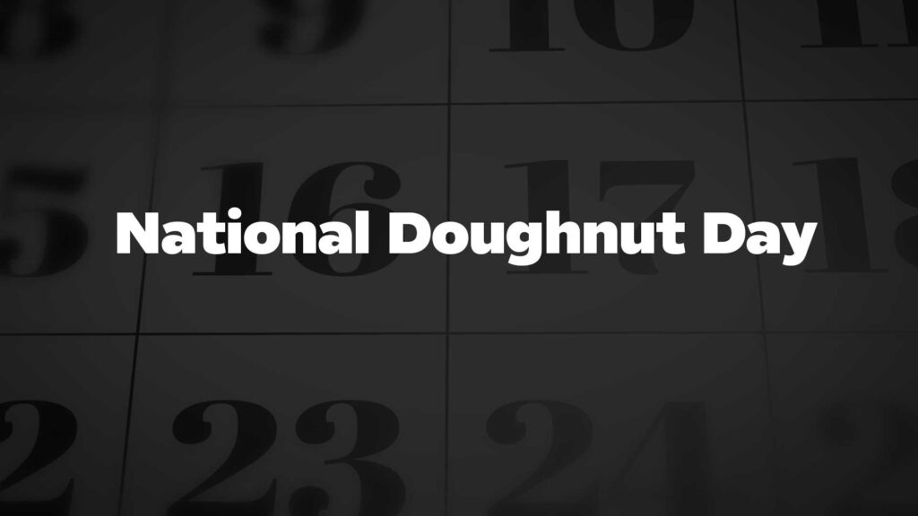Title image for National Doughnut Day.
